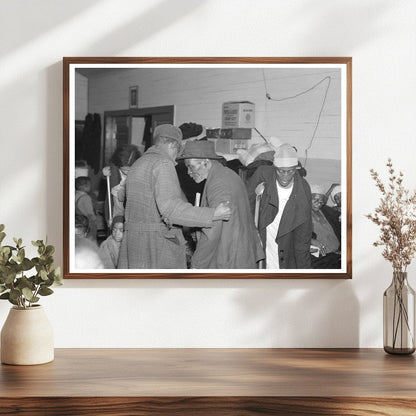 1937 Flood Refugees in Baptist Church Sikeston Missouri