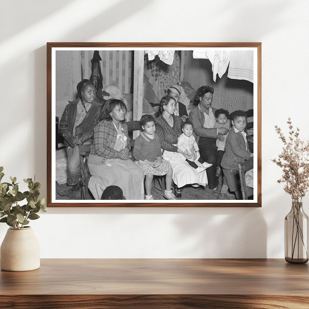 Flood Refugees in Baptist Church Sikeston Missouri 1937