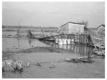 Flooded Farmland in New Madrid Missouri January 1937