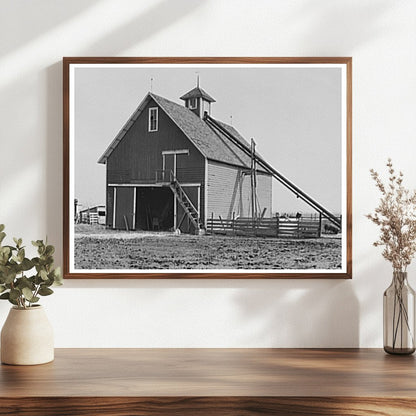 Corn Crib on Mary Lahs Farm Benton County Indiana 1937