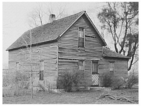 Farmhouse on C.V. Hibbs Farm Benton County Indiana 1937