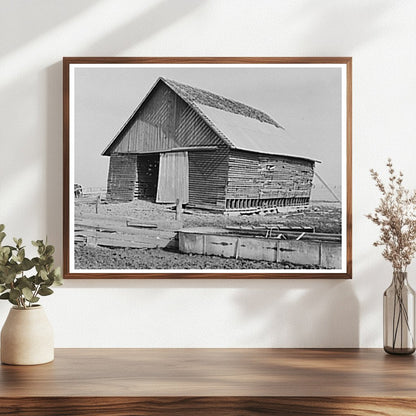 Corn Crib on William Keefe Farm Boswell Indiana 1937