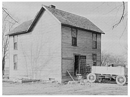 Charles Millers House Near Fowler Indiana 1937