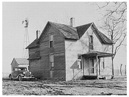 Clifford Rowe Farmhouse Benton County Indiana 1937