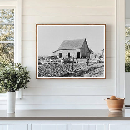 Barn on August Fecks Farm near Templeton Indiana 1937