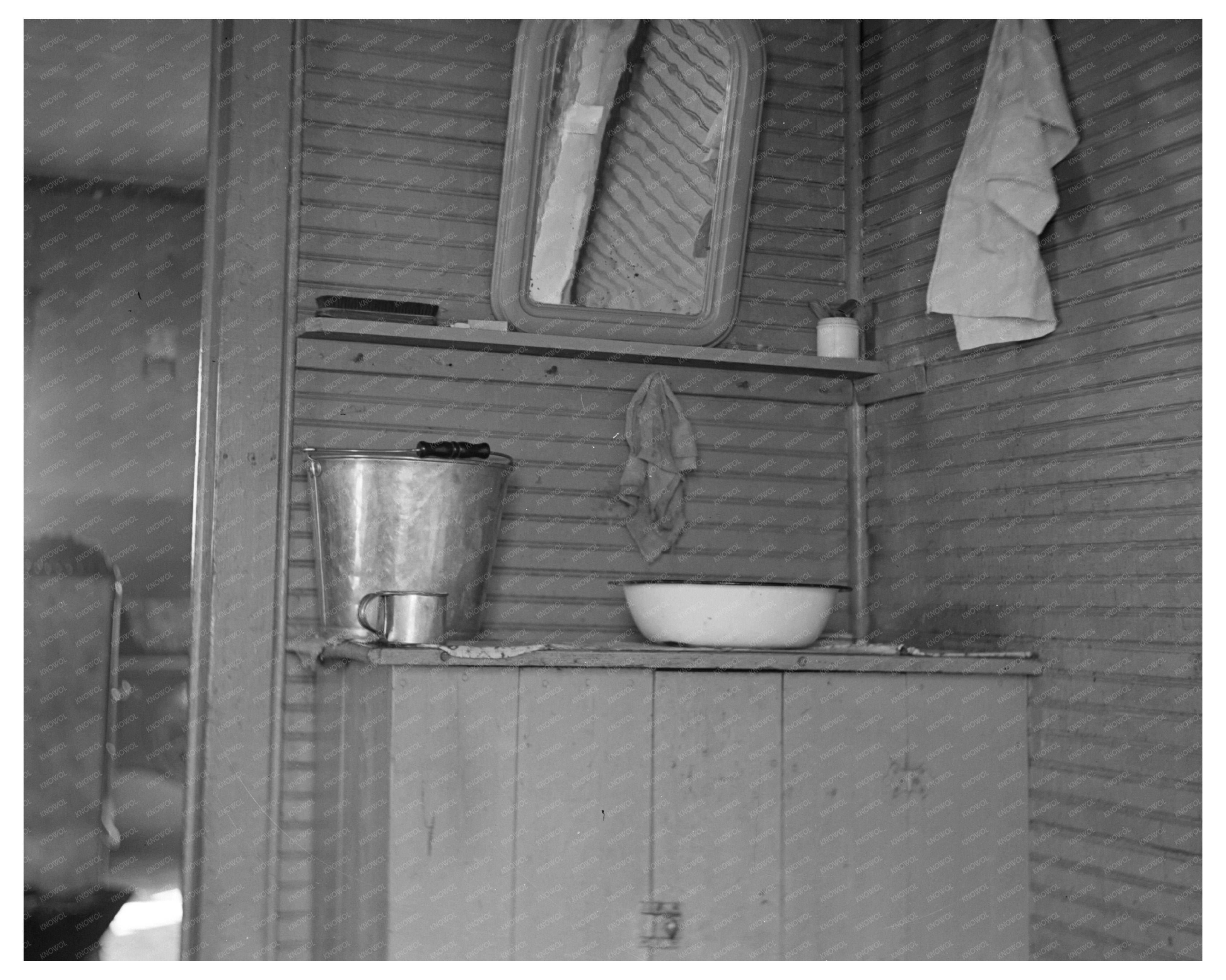 Washing Facilities in Elmer Johnsons Home Indiana 1937