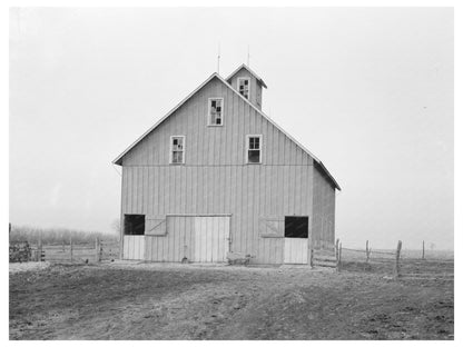 Barn on Roy Conners Farm Templeton Indiana 1937