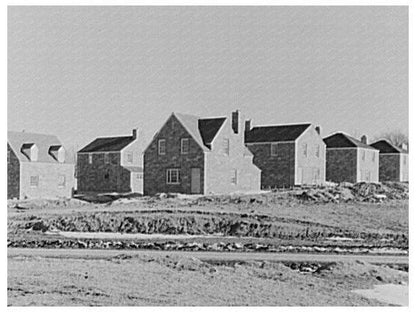 Houses Under Construction in Greendale Wisconsin 1937