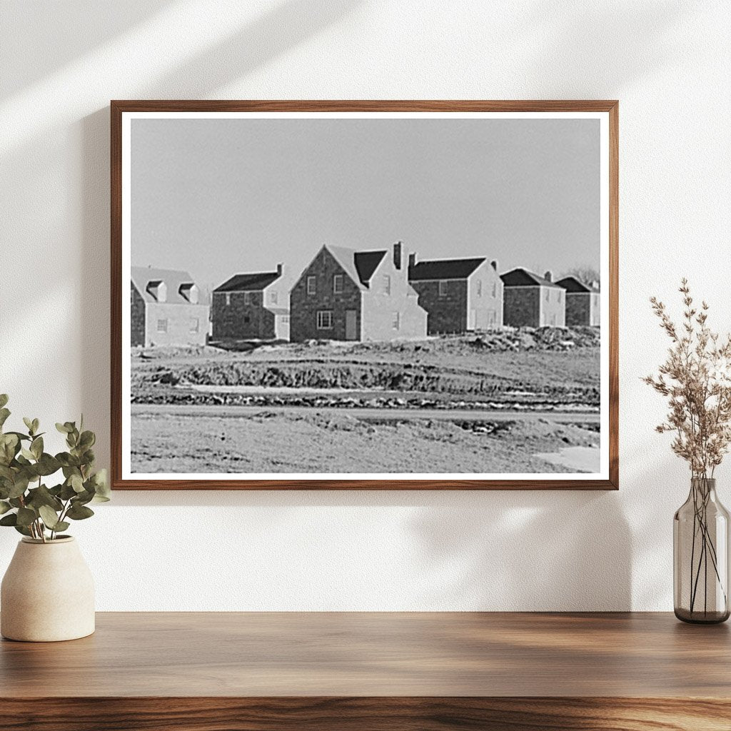 Houses Under Construction in Greendale Wisconsin 1937