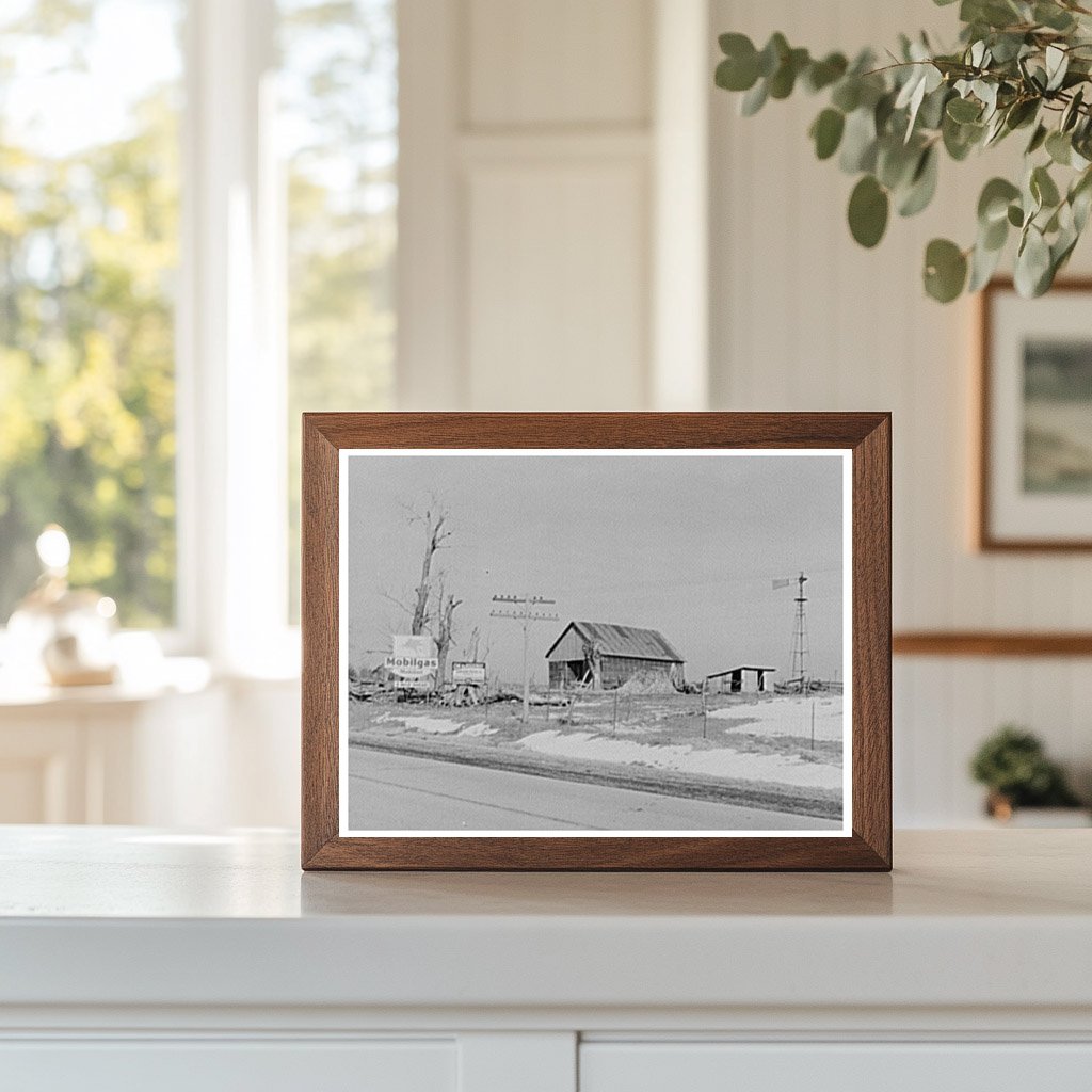 Farm Scene near Aledo Illinois March 1937