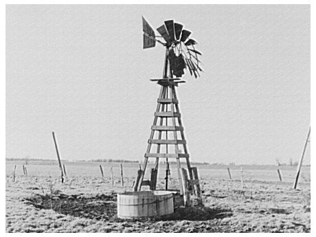 McHenry County Windmill Farm Image March 1937