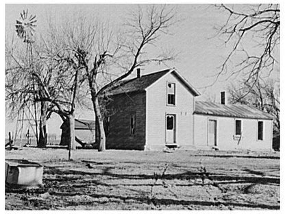 Vintage Farmhouse in Benton County Indiana March 1937