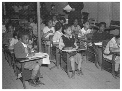 Tent City School in Shawneetown Illinois April 1937