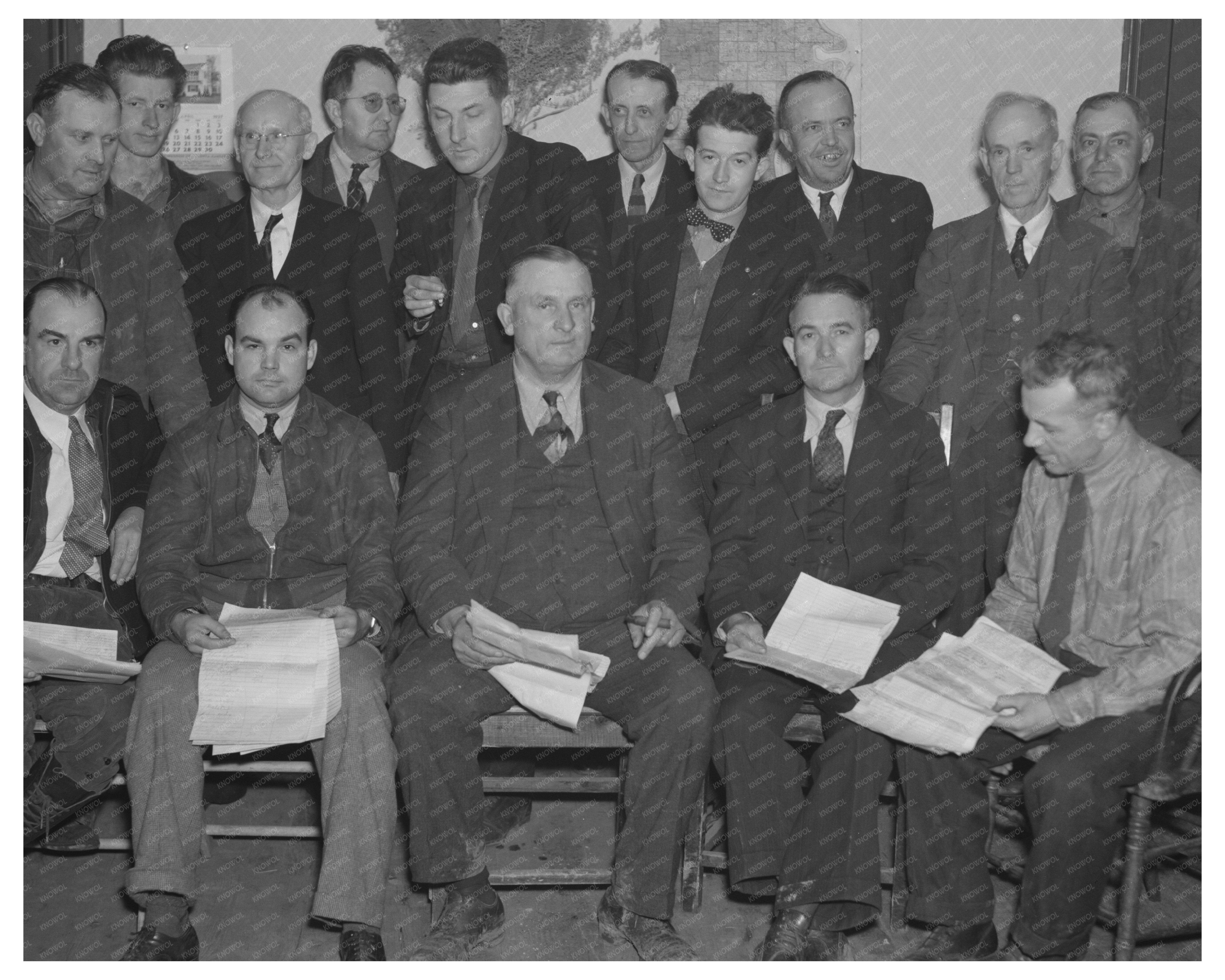 Shawneetown Illinois Mayor 1937 Petition Drive Image
