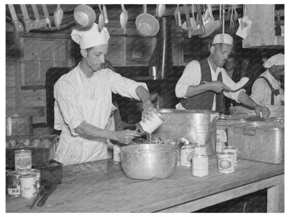 Dinner Preparation for Flood Refugees in April 1937