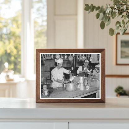 Dinner Preparation for Flood Refugees in April 1937