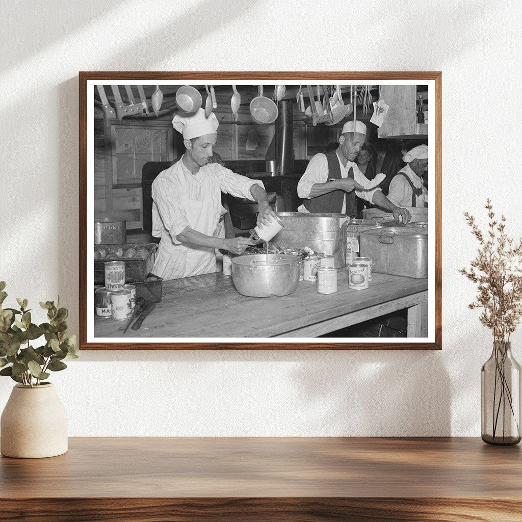 Dinner Preparation for Flood Refugees in April 1937