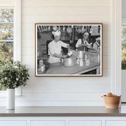 Dinner Preparation for Flood Refugees in April 1937