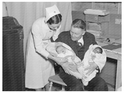 American Red Cross and Children at Tent City 1937