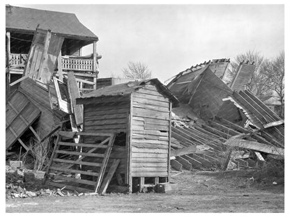 Flood Damage Aftermath in Shawneetown Illinois April 1937