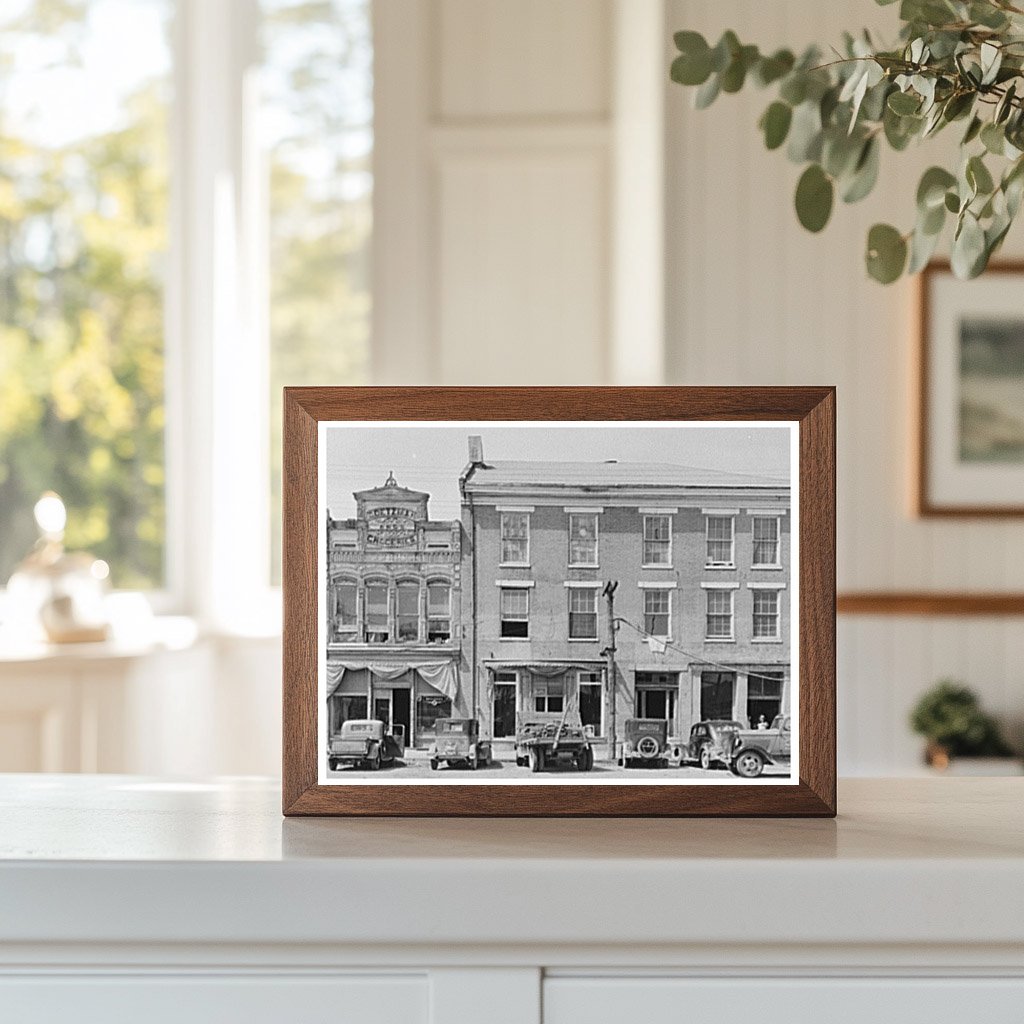 Vintage Grocery Building in Shawneetown Illinois 1937