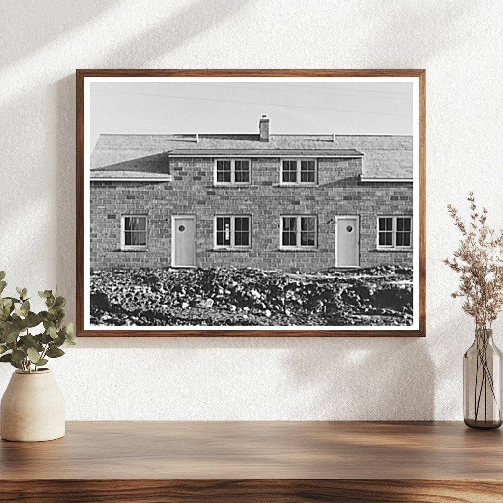 Type F House Under Construction Gogebic County Michigan 1937