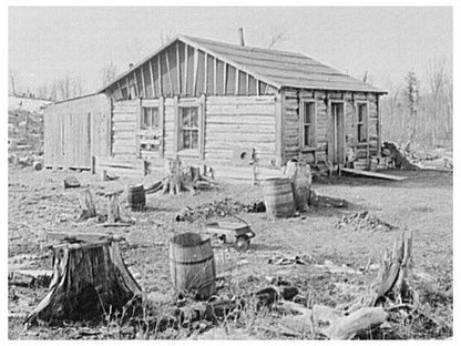 April 1937 Nelma Wisconsin Family Residence Image