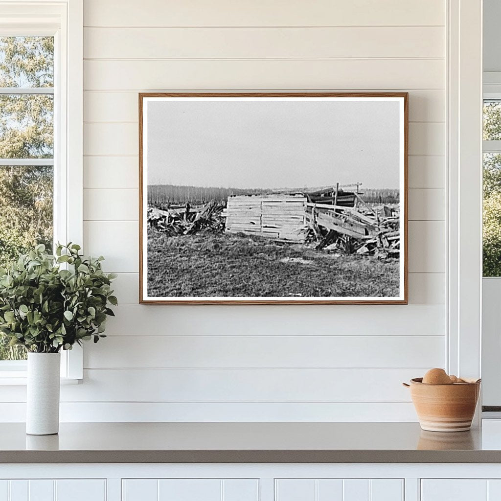 Cow Shed and Stump Fence on Abandoned Farm 1937