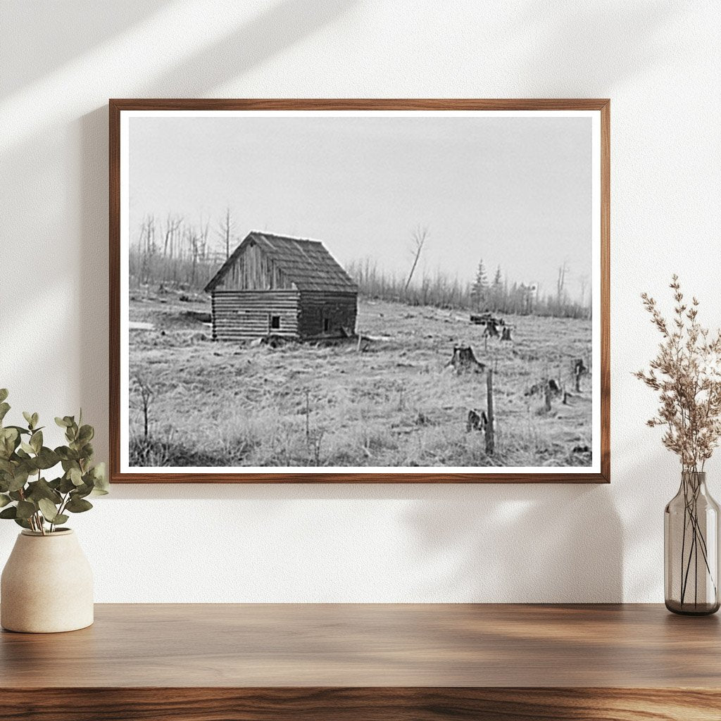 Abandoned Farm Scene in Nelma Wisconsin 1937