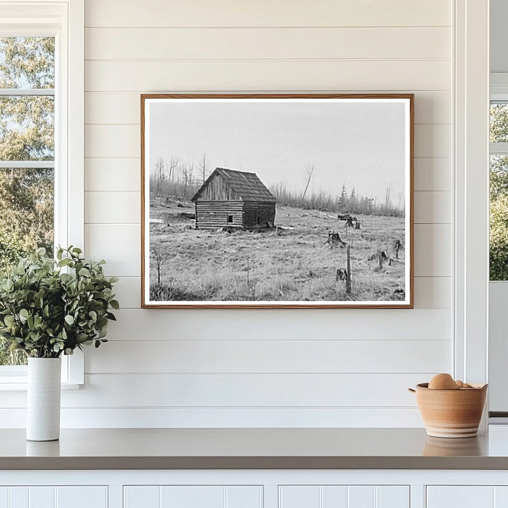 Abandoned Farm Scene in Nelma Wisconsin 1937