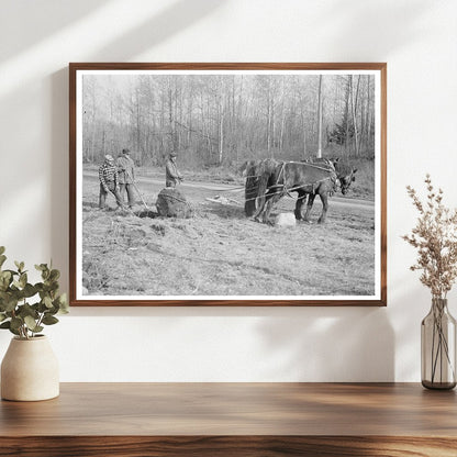 Laborers Clearing Stones in Tipler Wisconsin April 1937