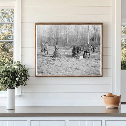 Laborers Clearing Stones in Tipler Wisconsin April 1937