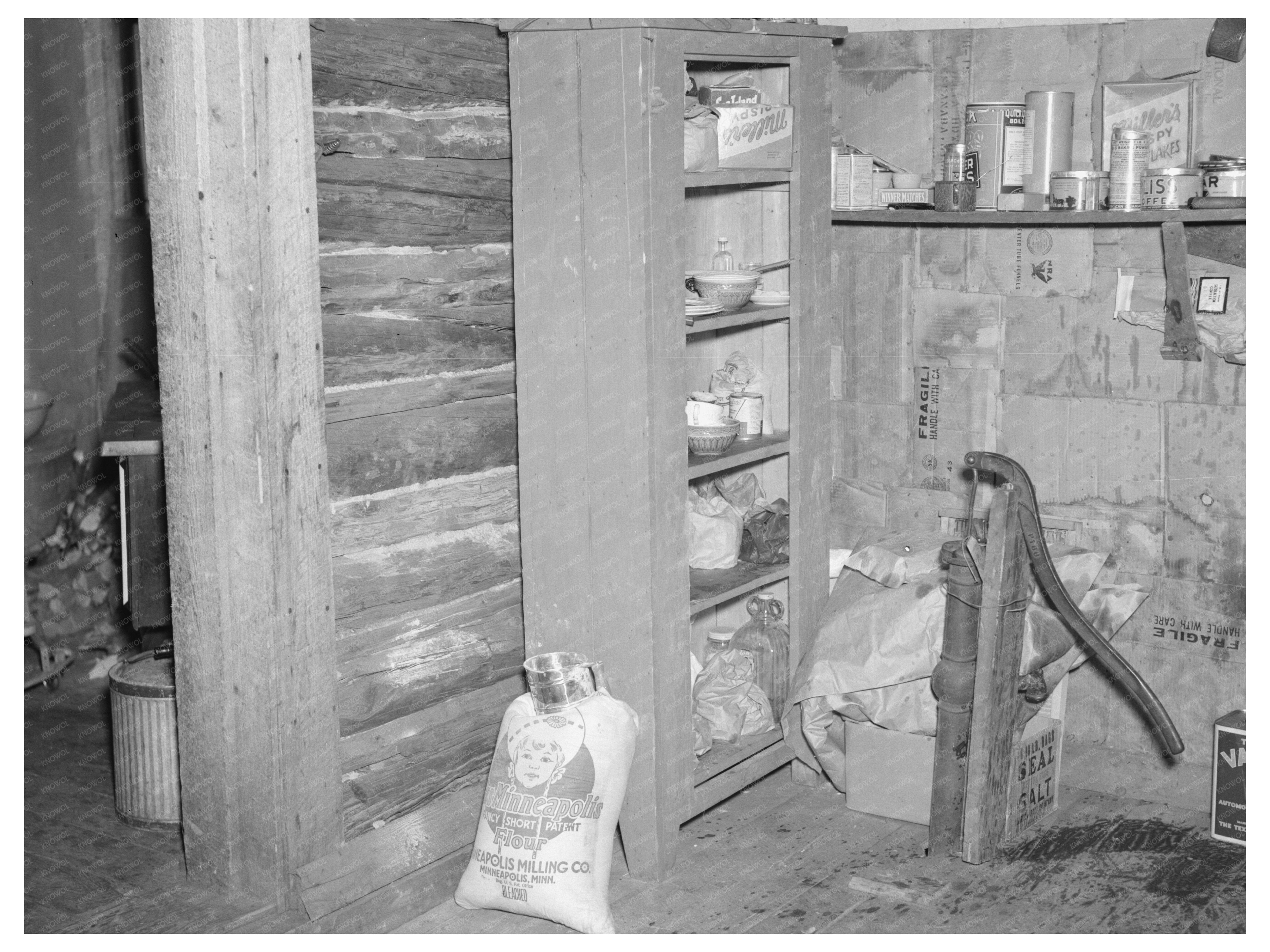 Living Conditions in Smallwood Shack Wisconsin 1937