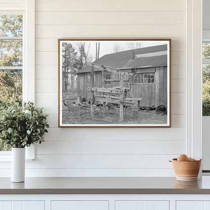 Horse Strapping Stand at Forest County Lumber Camp 1937