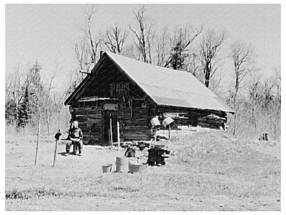 Vintage Shack Occupied by Mr. Bastia Iron County 1937