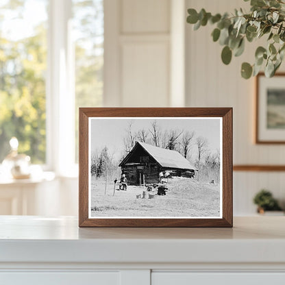 Vintage Shack Occupied by Mr. Bastia Iron County 1937