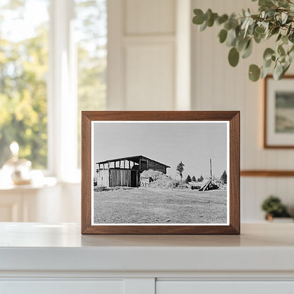 Barn on Sando Evanoffs Farm Iron County Michigan 1937