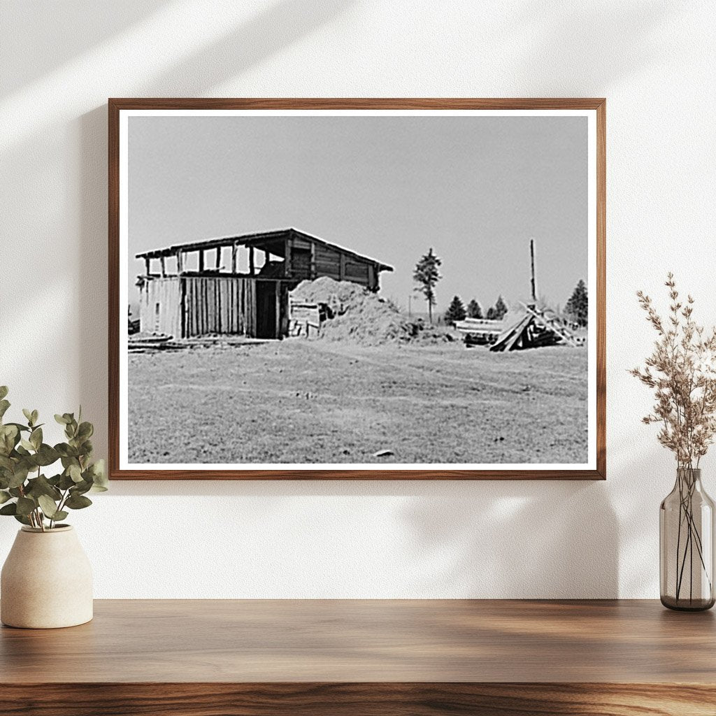 Barn on Sando Evanoffs Farm Iron County Michigan 1937