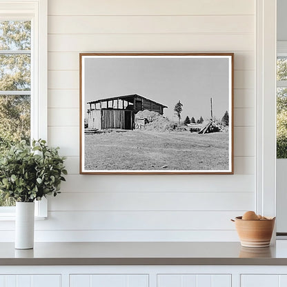 Barn on Sando Evanoffs Farm Iron County Michigan 1937