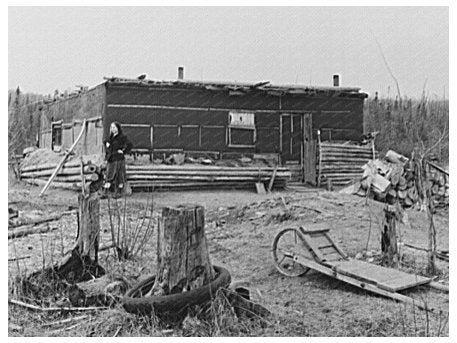 Ethel Allen at Family Home Iron County Michigan May 1937