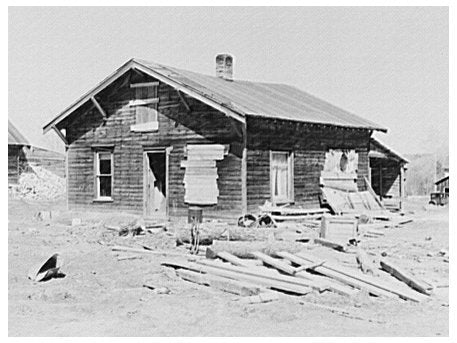 Gibbs City Michigan House Shared by Two Families 1937