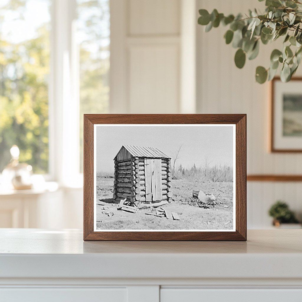 Vintage Outhouse and Baby Buggy at Bodray Farm 1937