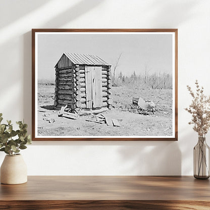 Vintage Outhouse and Baby Buggy at Bodray Farm 1937