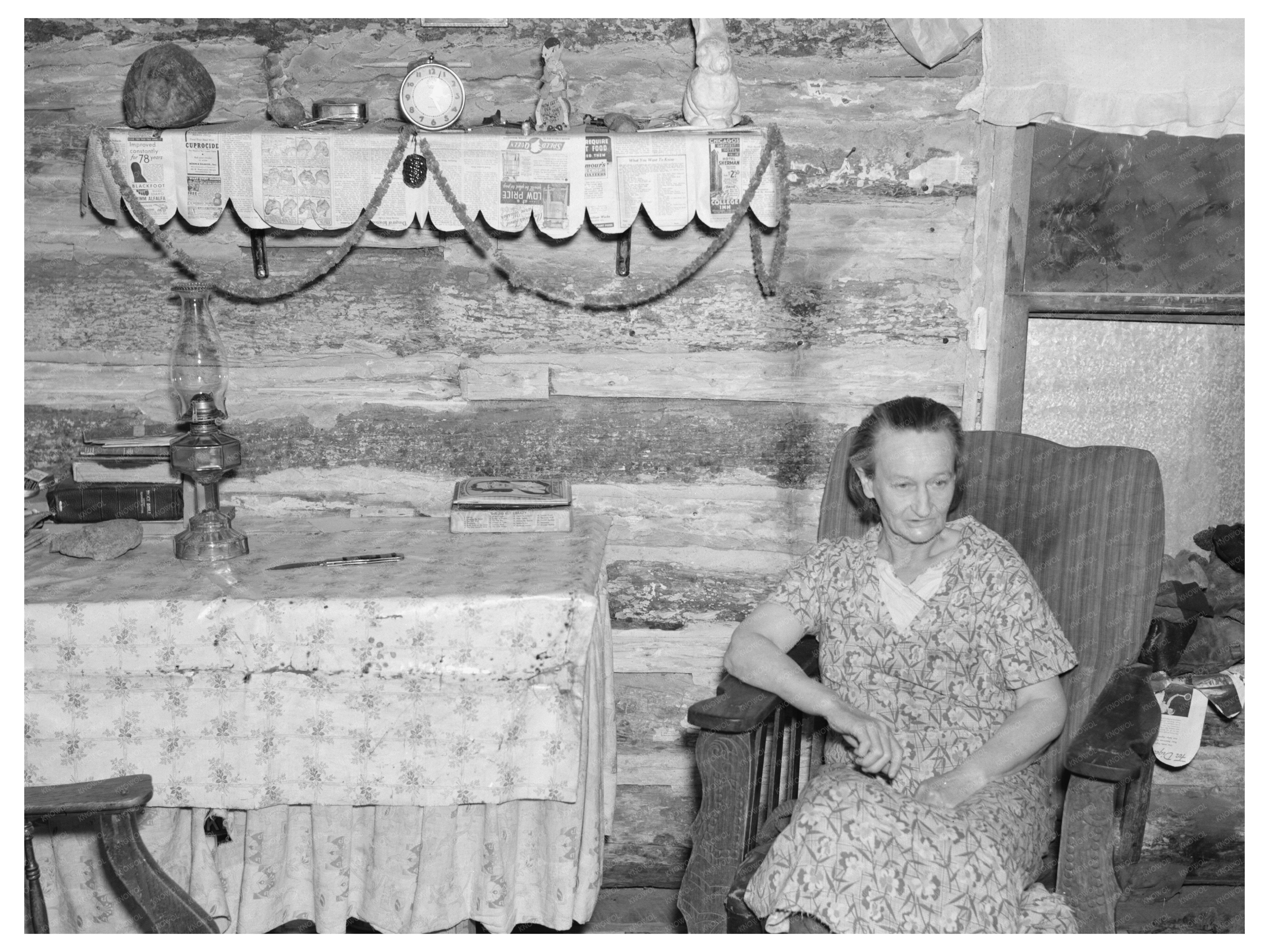 Mrs. Bodray at Home in Tipler Wisconsin May 1937