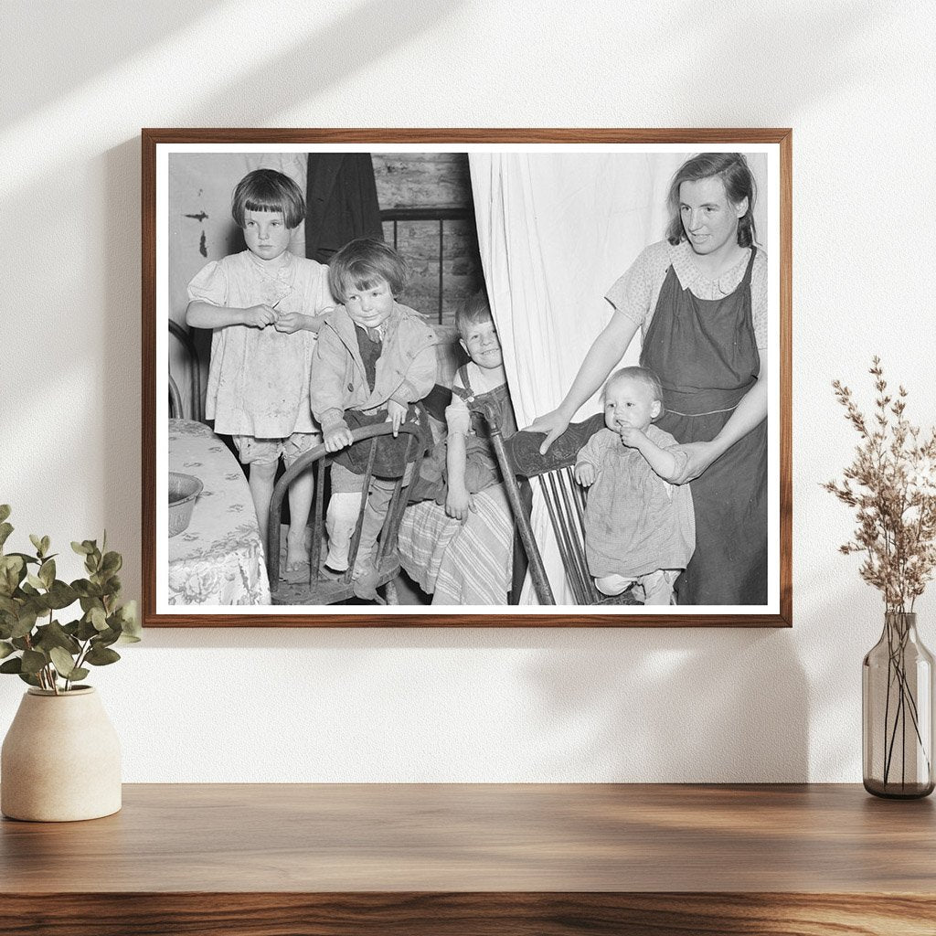 Children in One-Room Shack Tipler Wisconsin May 1937