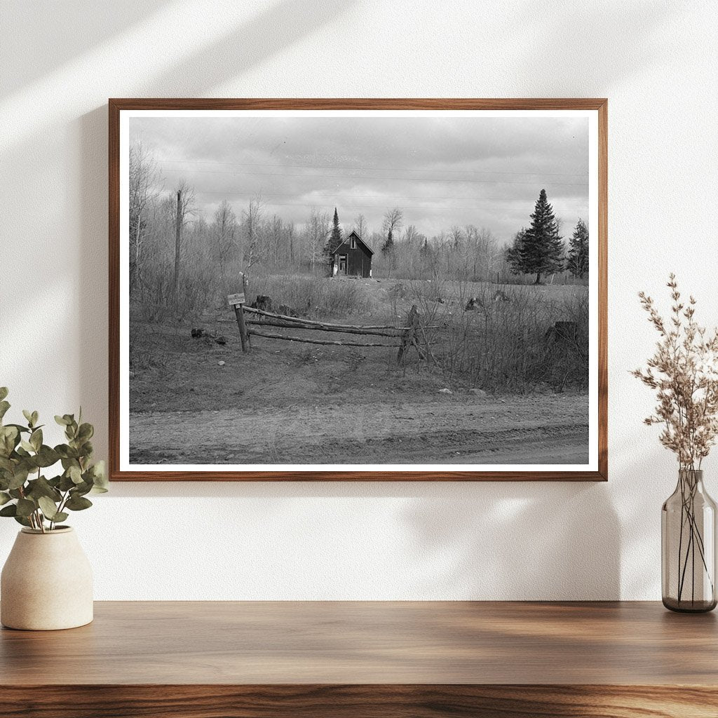 Abandoned Farm Landscape Tipler Long Lake Wisconsin 1937