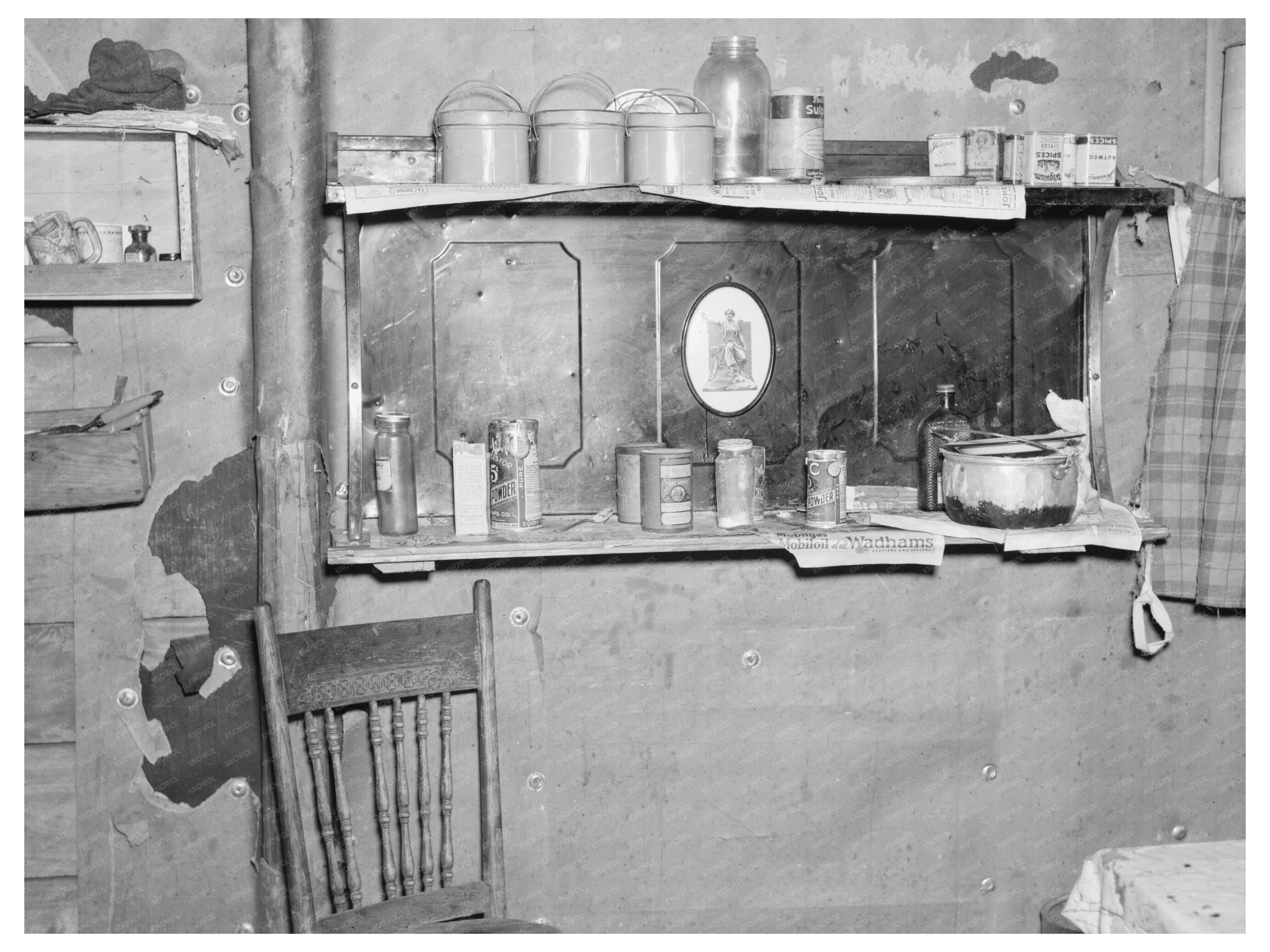 Vintage Kerosene Stove in Kitchen Cabinet 1937