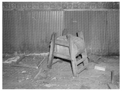 Vintage Butter Churn in Abandoned Saloon Mansfield 1937