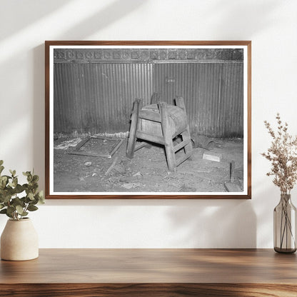 Vintage Butter Churn in Abandoned Saloon Mansfield 1937