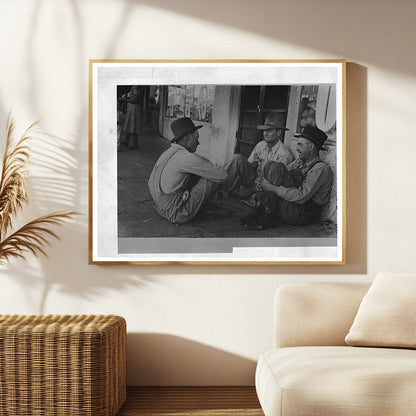 Farmers in Spur Texas May 1939 Vintage Image